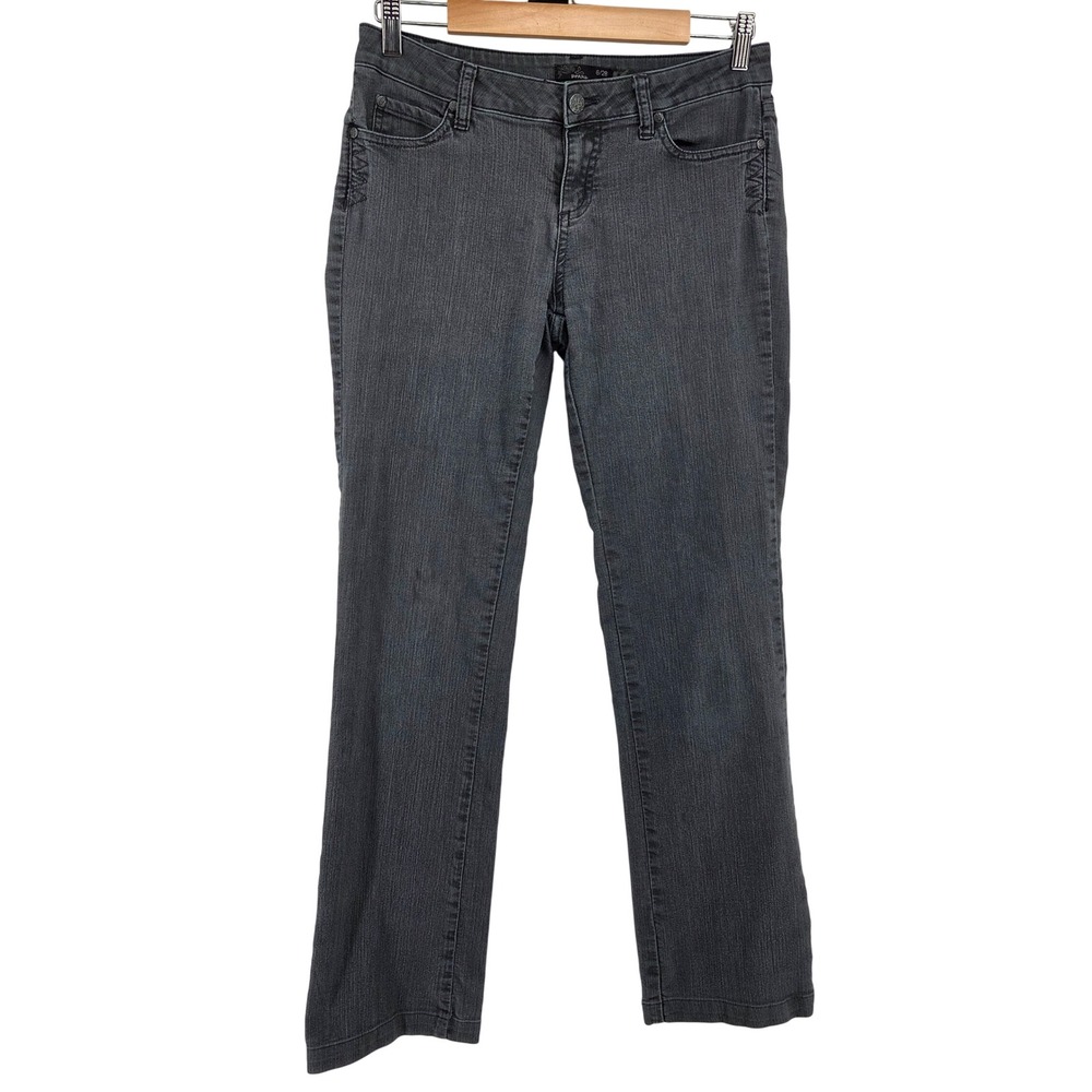 prAna‎ Kara Jeans Charcoal Grey Stretch Straight Leg 6/28
